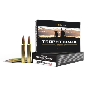 ler Trophy Grade .338 RUM 225gr Accubond 20 Rounds Ammo