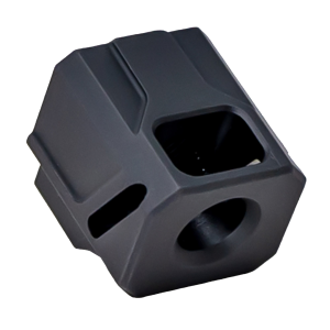 Faxon Firearms EXOS-543 9mm Compensator for Gen 4 Glock 17, 19, 34 Pistols - 1/2x28