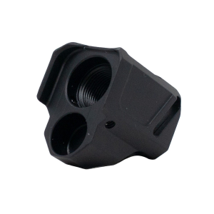 Faxon Firearms EXOS-553 9mm Compensator for Gen 5 Glock 17, 19, 34 Pistols - 1/2x28