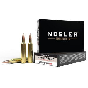 ler Match Grade 28 Nosler 168gr HPBT 20 Rounds Ammo
