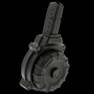 Mag AR-15 9mm 50-Round Drum Magazine For Glock-Compatible PCCs Ammo