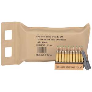  X-Tac 5.56x45mm NATO 62gr Green Tip LAP 120-Round Battle Pack Ammo