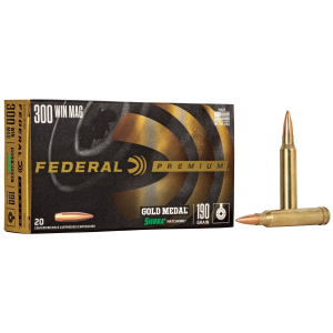 eral Premium Gold Medal Sierra MatchKing .300 Winchester Magnum 190gr BTHP 20 Rounds Ammo