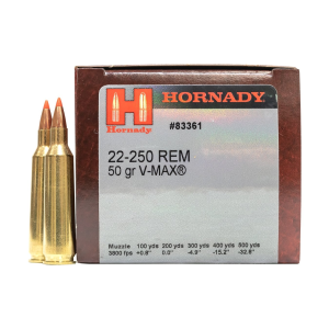 nady Varmint Express .22-250 Remington 50gr V-Max 50 Rounds Ammo