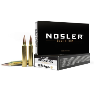 Nosler Match Grade .300 Winchester Magnum Ammo 210gr HPBT RDF 20 Rounds ler Match Grade .300 Winchester Magnum 210gr HPBT RDF 20 Rounds Ammo