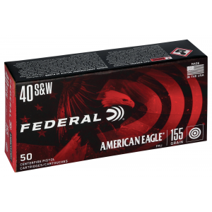 Federal American Eagle .40 S&W Ammo 155gr FMJ 50 Rounds