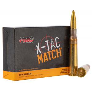 PMC X-Tac .50 BMG Ammo 740gr FMJ 10 Rounds