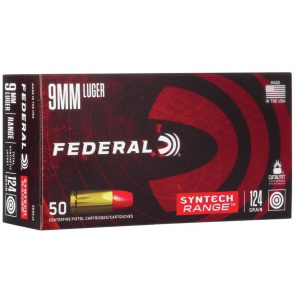 Federal Syntech 9mm Luger Ammo 124gr TSJFN 50 Rounds