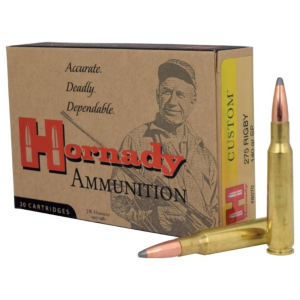 Hornady Custom .275 Rigby Ammo 140gr InterLock SP 20 Rounds nady Custom .275 Rigby 140gr InterLock SP 20 Rounds Ammo