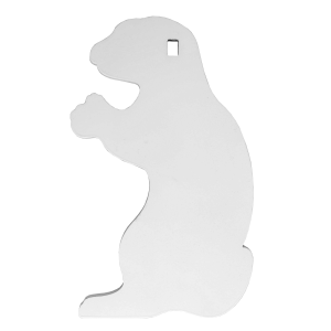 Birchwood Casey AR500 3/8" 1-Hole Gopher Silhouette Steel Target