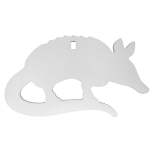 Birchwood Casey AR500 3/8" 1-Hole Armadillo Silhouette Steel Target