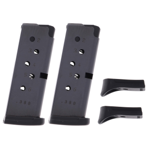 ack Ruger LCP .380 ACP 6-Round Magazine With Finger Rest Extension Ammo