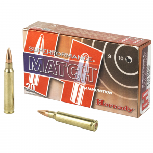 Hornady Superformance Match 5.56x45mm NATO Ammo 75gr BTHPM 20 Rounds