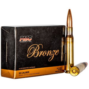  Bronze .50 BMG 660gr FMJBT 10 Rounds Ammo