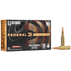 Federal Gold Medal Match 6.5 Creedmoor 130gr Berger OTM 20 Rounds eral Gold Medal Match 6.5 Creedmoor 130gr Berger OTM 20 Rounds Ammo