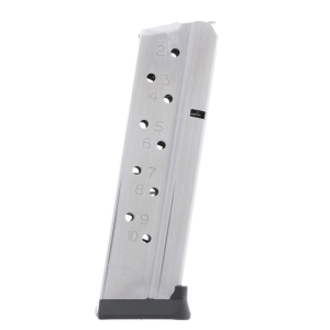  Products Range Pro Full-Size 1911 9mm 10-Round Stainless Steel Magazine Ammo
