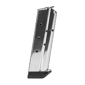 ber 1911 10mm Stainless Steel 8-Round Magazine With Extended Base Pad Ammo