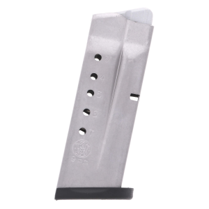 th & Wesson S&W M&P Shield 9mm 7-Round Stainless Steel Factory Magazine Ammo