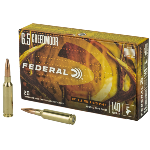 Federal Fusion 6.5 Creedmoor Ammo 140gr Soft Point 20 Rounds eral Fusion 6.5 Creedmoor 140gr Soft Point 20 Rounds Ammo