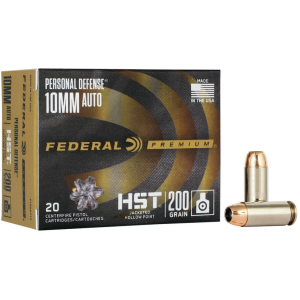eral Personal Defense HST 10mm Auto 200gr JHP 20 Rounds Ammo