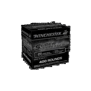 Winchester Super Suppressed .22 LR Ammo 45gr BCPRN 400 Rounds - Winchester Repeating Arms
