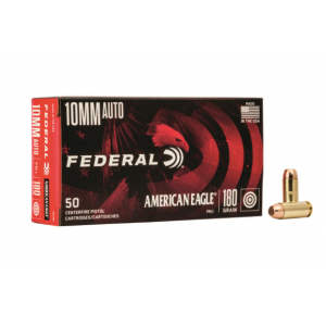 Federal American Eagle 10mm Auto Ammo 180gr FMJ 50 Rounds