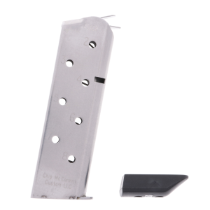  Products Match Grade 1911 .45 ACP 8-Round Stainless Steel Magazine With Pad Ammo