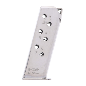 ther PPK .32 ACP 7-Round Nickel Magazine Ammo