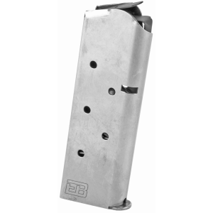 Brown 1911 Officer .45 ACP 7-Round Stainless Steel Magazine Ammo