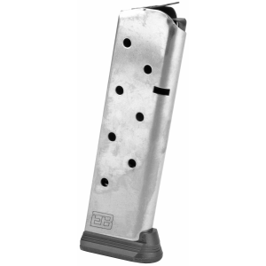 Brown 1911 .45 ACP 8-Round Stainless Steel Magazine Ammo