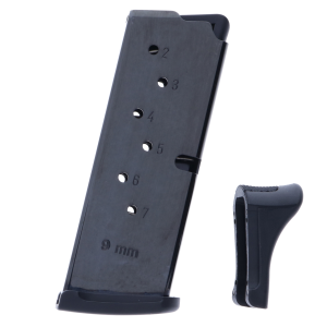 er EC9/LC9 LC9S 9mm 7-Round Steel Magazine With Finger Rest Extension Ammo