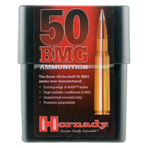 Hornady Match 50 BMG Ammo 750gr A-Max 10 Rounds