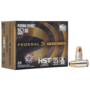 eral Premium Personal Defense HST .357 SIG 125gr JHP 20 Rounds Ammo