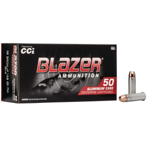 CCI Blazer .38 Special P Ammo 158gr TMJ 50 Rounds Blazer .38 Special P 158gr TMJ 50 Rounds Ammo