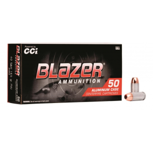 CCI Blazer 40 S&W Ammo 165gr TMJ 50 Rounds