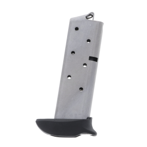 alform Colt Mustang .380 ACP Stainless Steel With Basepad Extender 7-Round Magazine Ammo