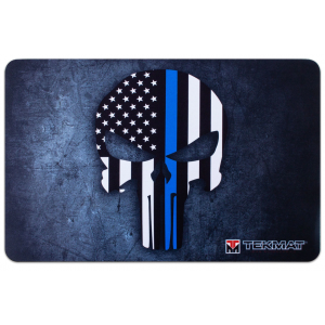 TekMat Handgun Cleaning Mat Punisher Blue Line