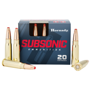 Hornady Subsonic 7.62x39mm Ammo 255gr Sub-X 20 Rounds nady Subsonic 7.62x39mm 255gr Sub-X 20 Rounds Ammo