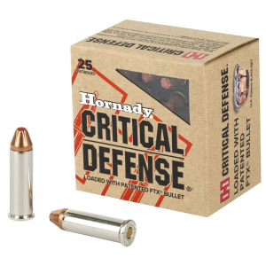 Hornady Critical Defense .38 Special Ammo 110gr FlexTip 25 Rounds nady Critical Defense .38 Special 110gr FlexTip 25 Rounds Ammo
