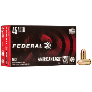 eral American Eagle .45 ACP 230gr FMJ 50 Rounds Ammo