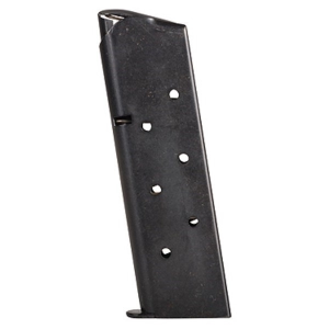 alform 1911 Officer .45 ACP Cold Rolled Steel 6-Round Magazine W/ Welded Base Plate / Round Follower Ammo