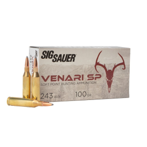  Sauer Venari .243 Winchester 100gr Soft Point 20 Rounds Ammo