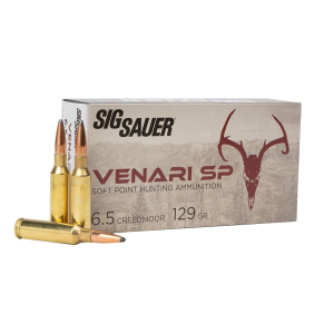  Sauer Venari 6.5 Creedmoor 129gr Soft Point 20 Rounds Ammo
