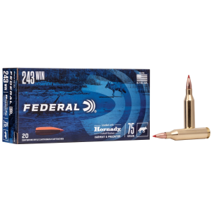 eral Varmint & Predator .243 Winchester 75gr V-Max 20 Rounds Ammo