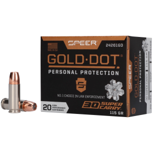 er Gold Dot 30 Super Carry 115gr JHP 20 Rounds Ammo