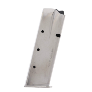 -Gar Browning Hi-Power 9mm 15-Round Nickel Magazine Ammo