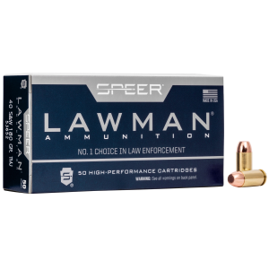 Speer Lawman .40 S&W Ammo 180gr TMJ 50 Rounds er Lawman .40 S&W 180gr TMJ 50 Rounds Ammo