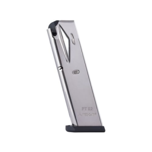 -Gar Taurus PT92 / PT99 9mm 10-Round Nickel Finish Magazine Ammo