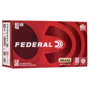 eral Champion .40 S&W 180gr FMJ 50 Rounds Ammo