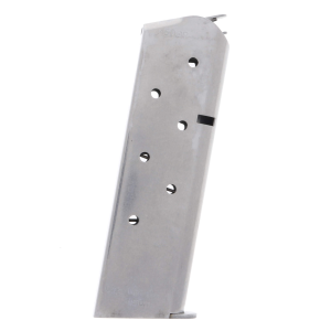  Products Classic Series Compact 1911 .45 ACP 7-Round Stainless Steel Magazine Ammo